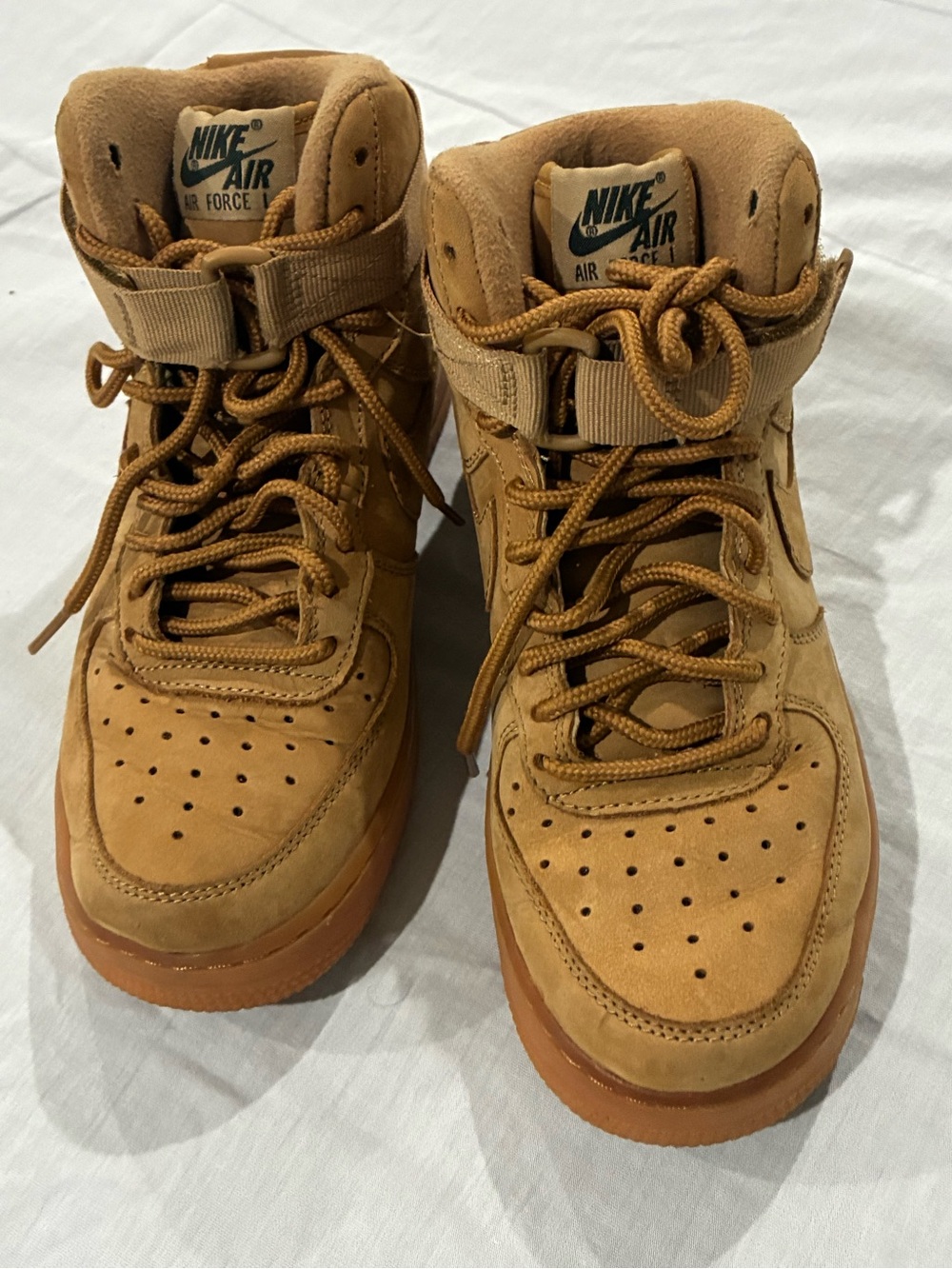 Nike High-Top Sneakers in Wheat/Tan Nubuck
